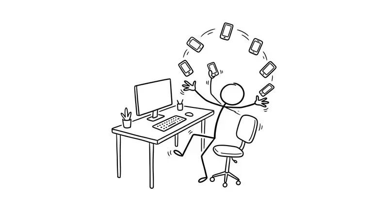 Management Stick Figure Doodles