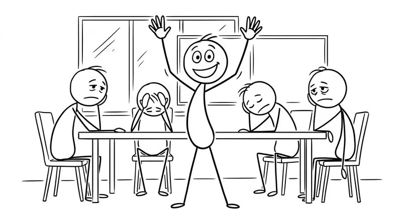 Management Stick Figure Doodles