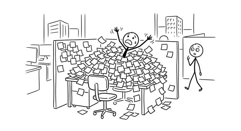 Management Stick Figure Doodles