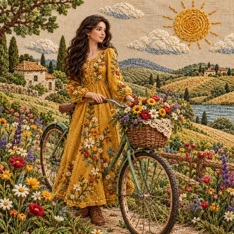 Whimsical Embroidered Worlds