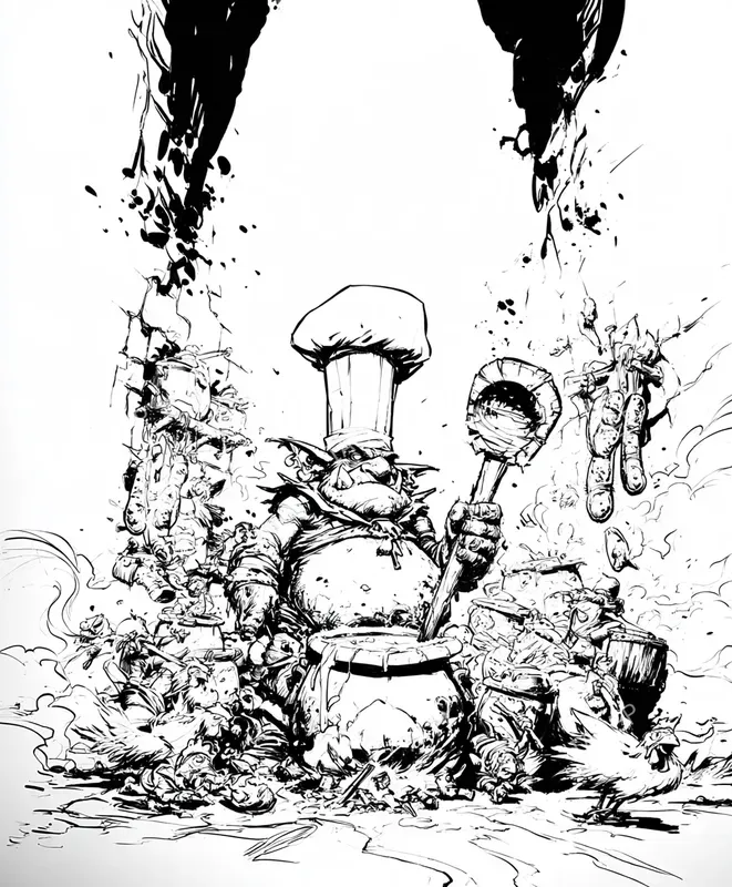 Dark Fantasy Ink Art Coloring Books