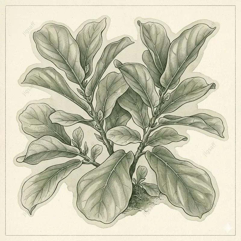 Vintage Tropical Botanical Leaf Studies