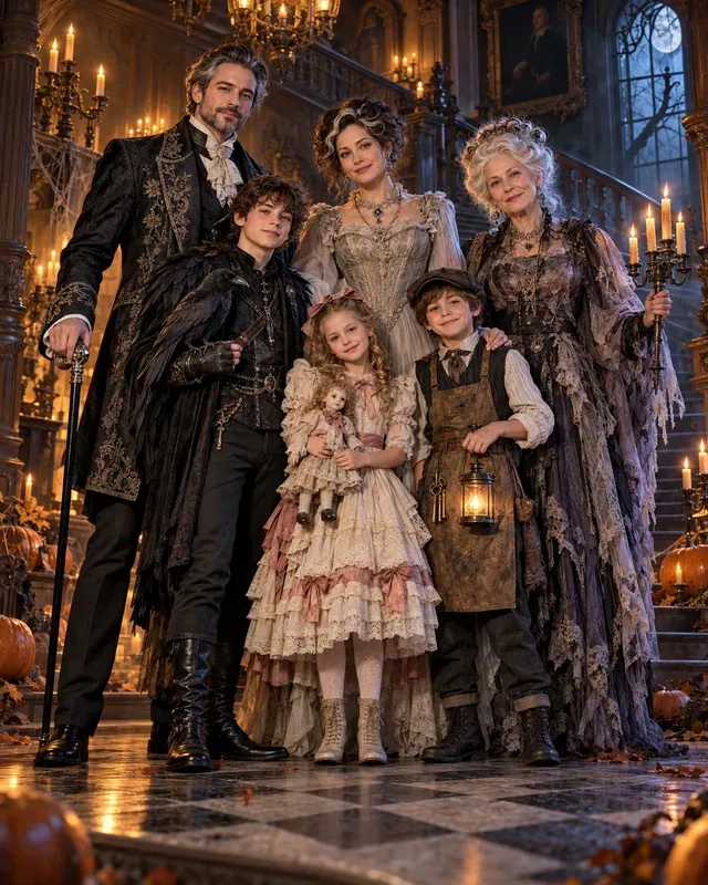 Halloween Family Portrait Photos