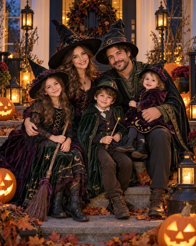 Halloween Family Portrait Photos