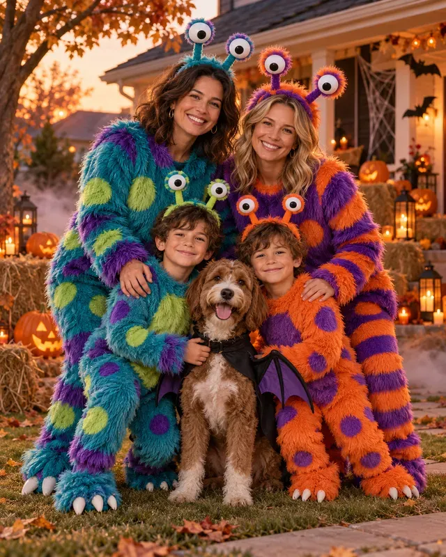 Halloween Family Portrait Photos