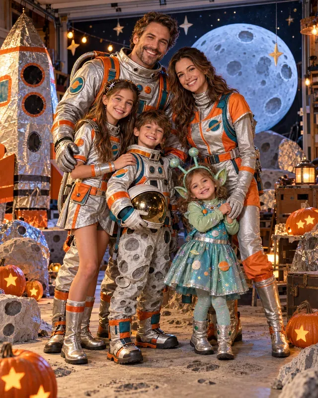 Halloween Family Portrait Photos