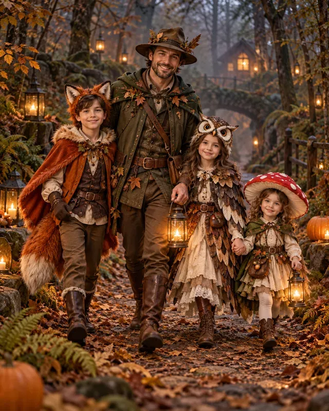 Halloween Family Portrait Photos