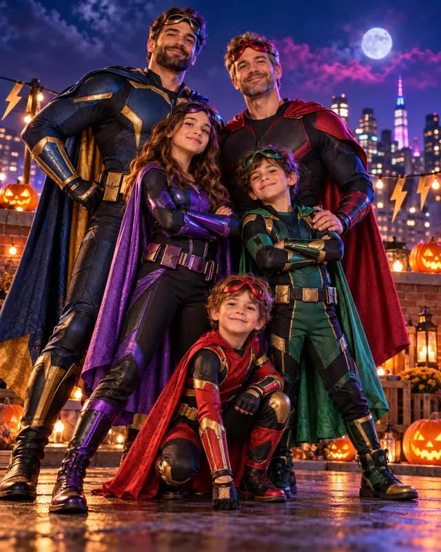 Halloween Family Portrait Photos