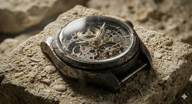 Hyperrealistic Gold Watch Macros