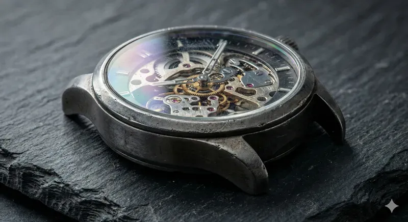 Hyperrealistic Gold Watch Macros