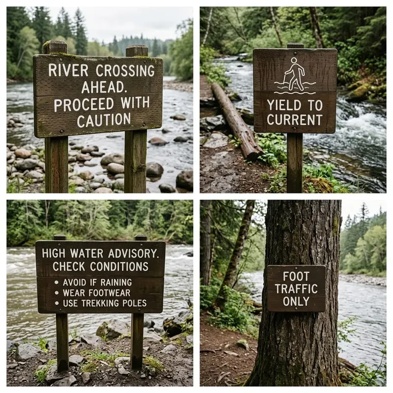 Trailhead Safety Sign Photos
