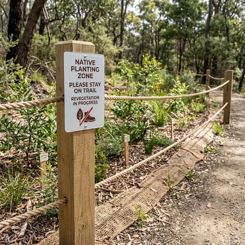 Trailhead Safety Sign Photos