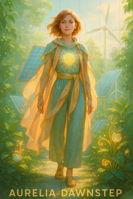 Solarpunk Guardian Reveal Posters