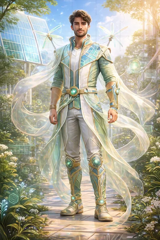 Solarpunk Guardian Reveal Posters