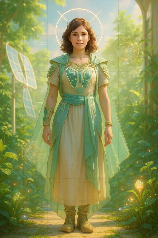 Solarpunk Guardian Reveal Posters