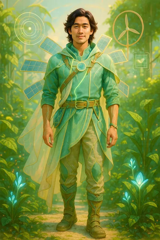 Solarpunk Guardian Reveal Posters