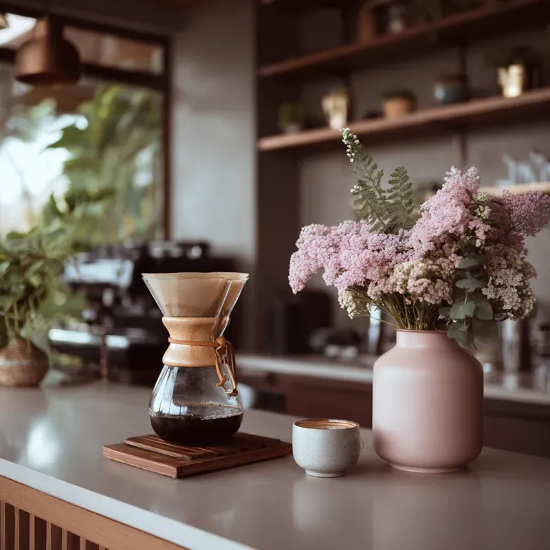 Modern Coffee Preparation Aesthetics