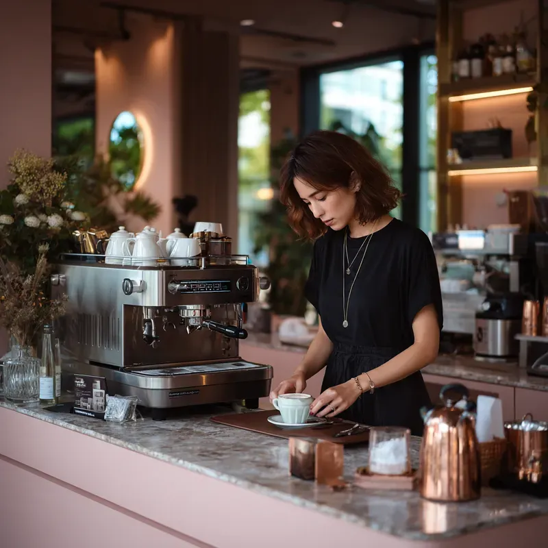 Modern Coffee Preparation Aesthetics