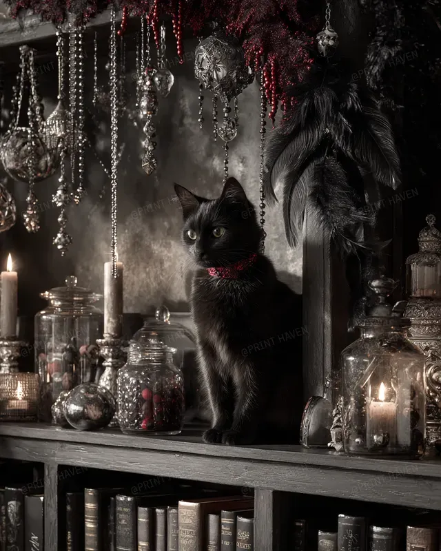 Gothic Christmas Dark Elegance Stock Art