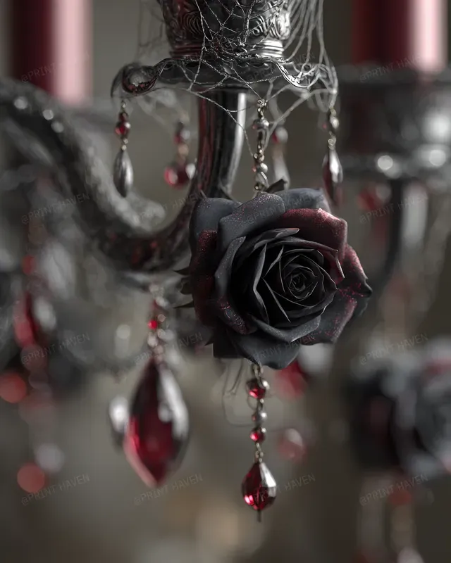 Gothic Christmas Dark Elegance Stock Art