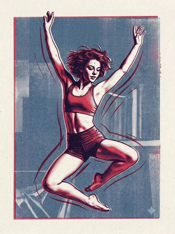 Risograph Twoink Portrait Print Style
