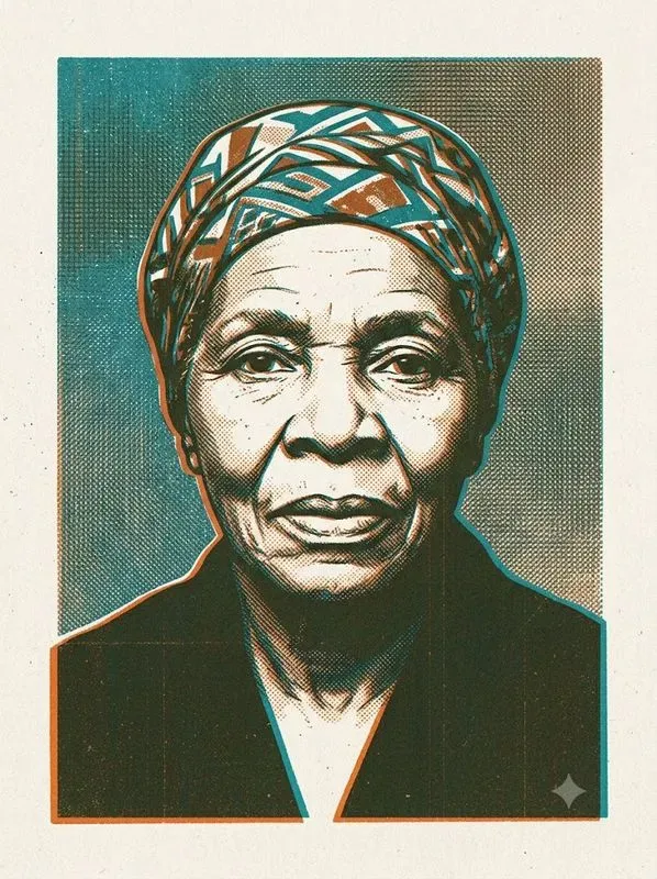 Risograph Twoink Portrait Print Style