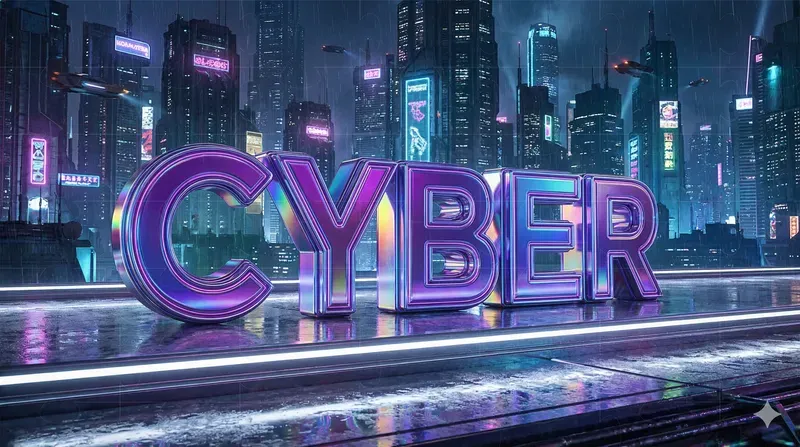 Holographic Chrome Text Generator