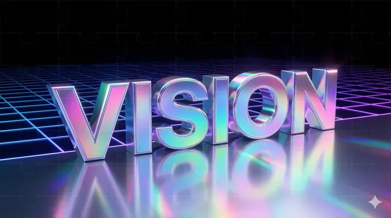 Holographic Chrome Text Generator