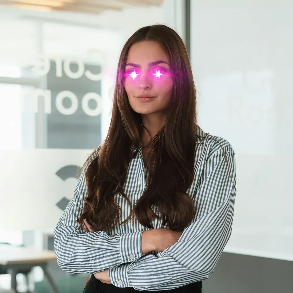 Bitcoin Laser Eyes ChatGPT Image Prompt