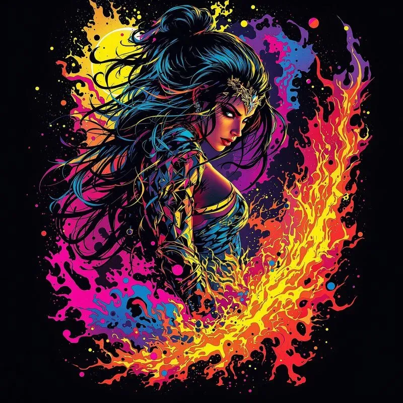 Neon Tshirt Print Designs