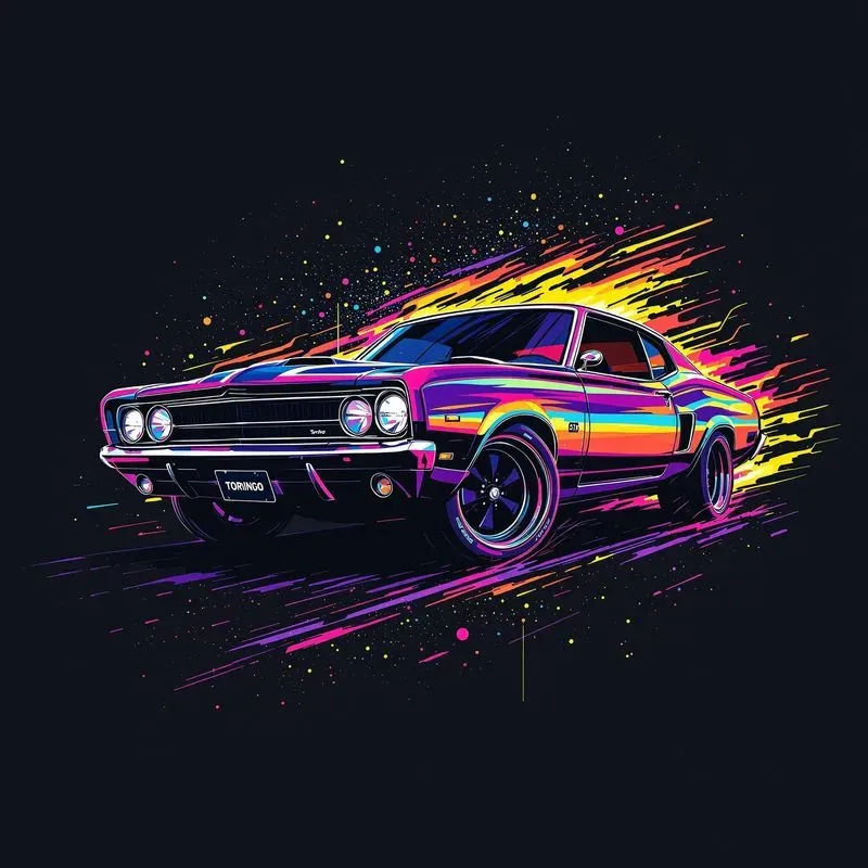 Neon Tshirt Print Designs