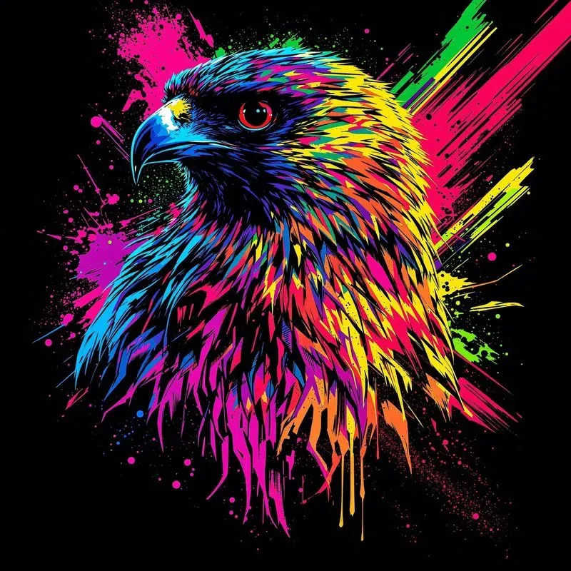 Neon Tshirt Print Designs