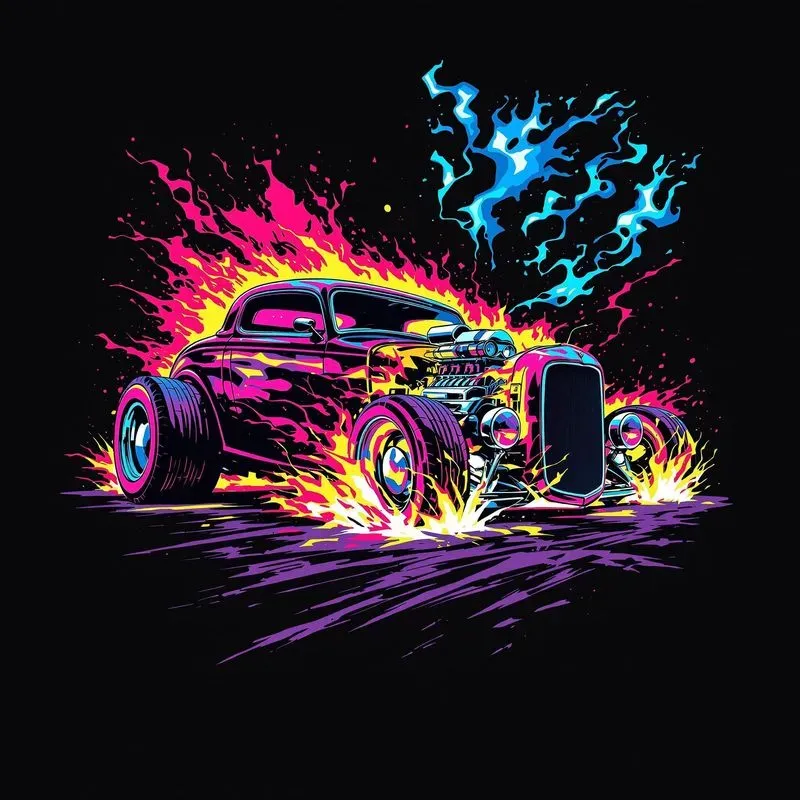 Neon Tshirt Print Designs