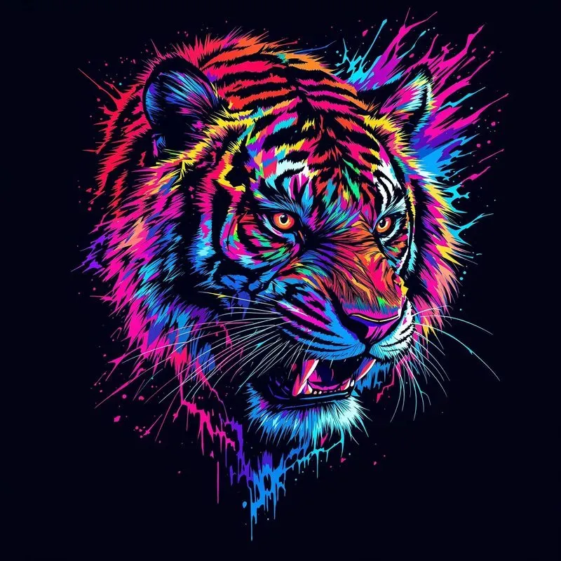 Neon Tshirt Print Designs