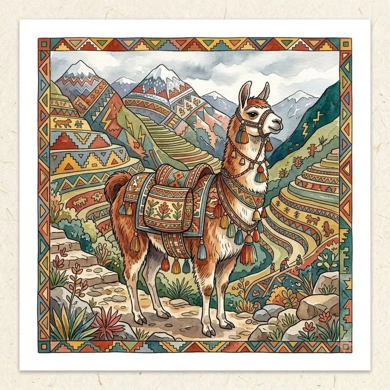 Folk And Tribal Art Watercolor Pods