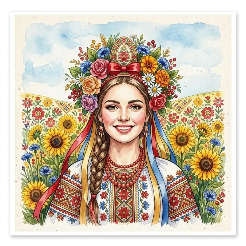 Folk And Tribal Art Watercolor Pods