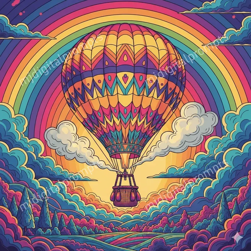 Retro Surreal Pop Art Dreamscapes