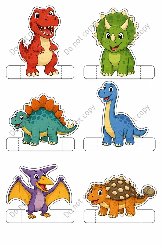 Cute Finger Puppet Cutout Sheets