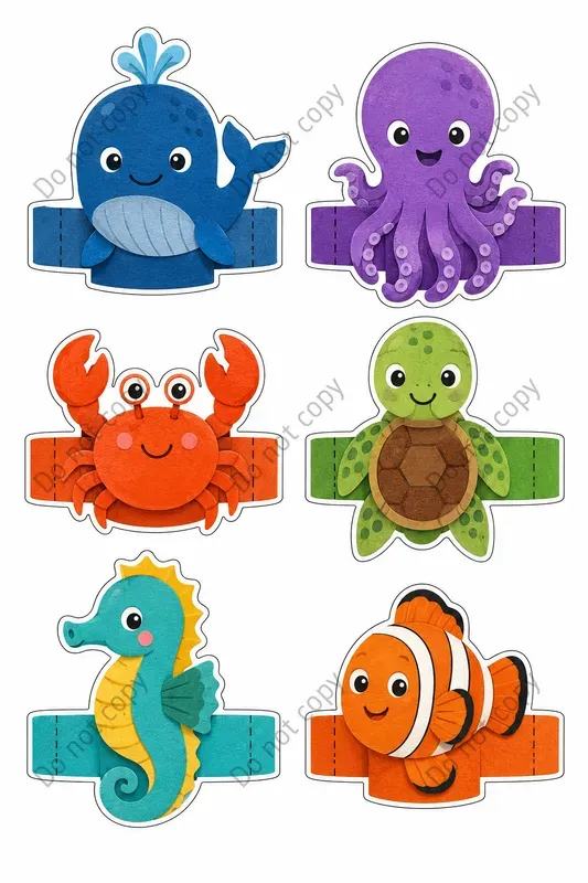 Cute Finger Puppet Cutout Sheets