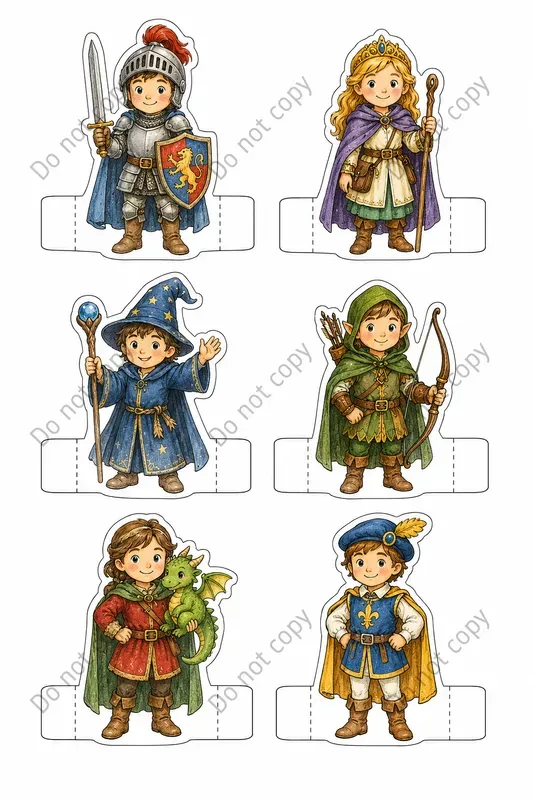 Cute Finger Puppet Cutout Sheets