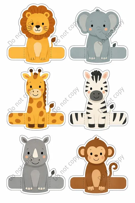 Cute Finger Puppet Cutout Sheets