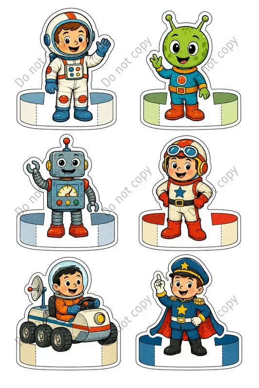 Cute Finger Puppet Cutout Sheets