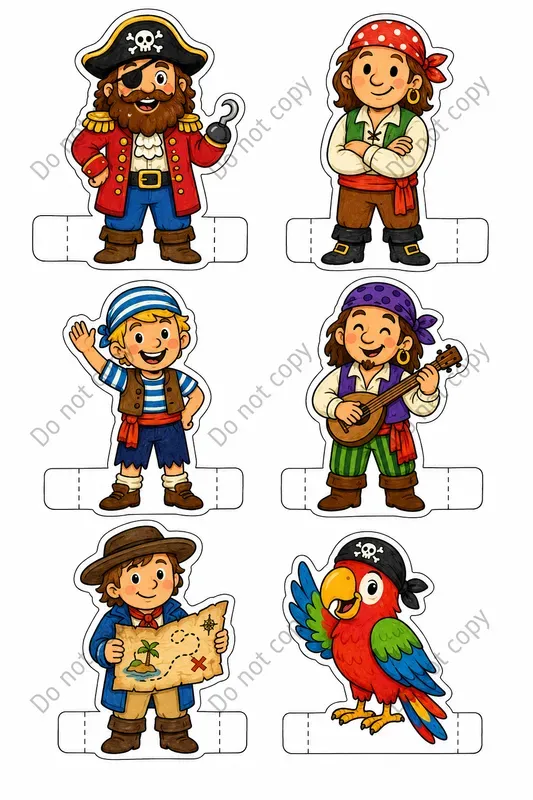 Cute Finger Puppet Cutout Sheets