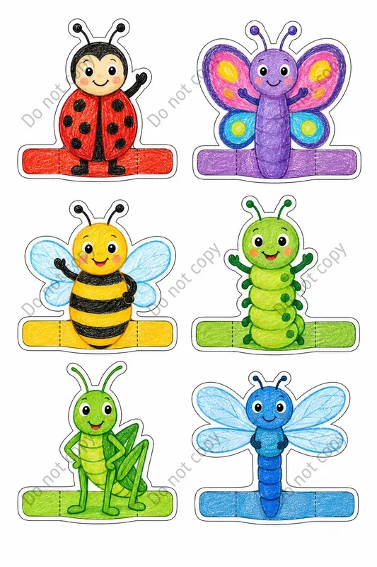 Cute Finger Puppet Cutout Sheets