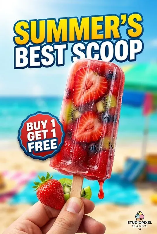 Ice Cream Frozen Treats Ads