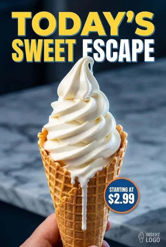 Ice Cream Frozen Treats Ads