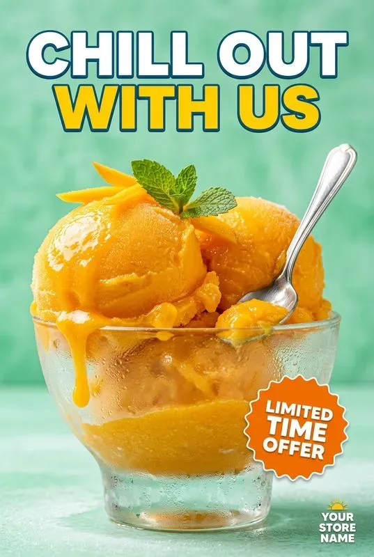 Ice Cream Frozen Treats Ads