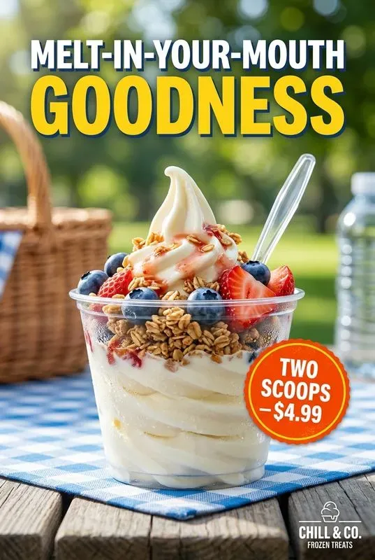 Ice Cream Frozen Treats Ads