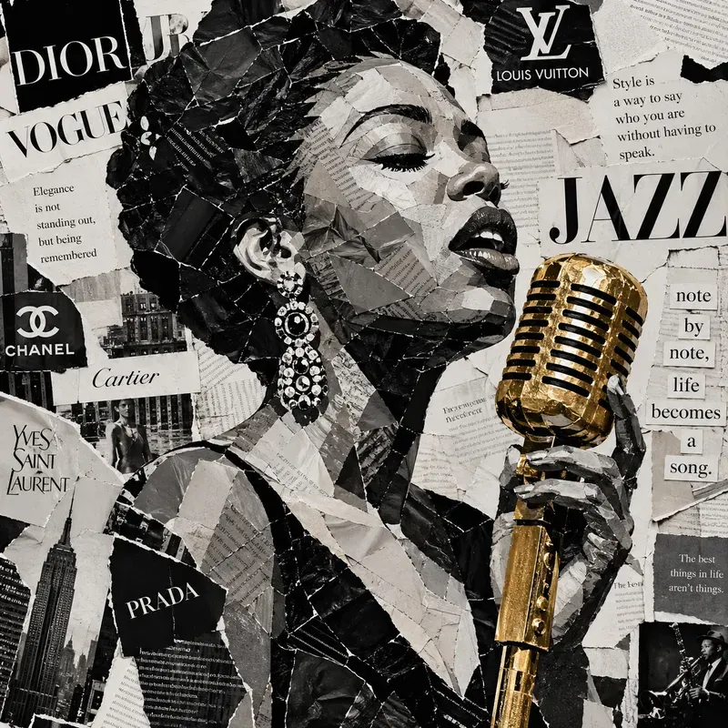 Mixed Media Collage Art