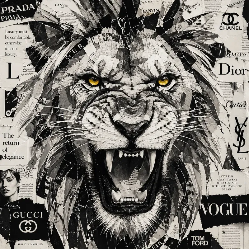 Mixed Media Collage Art